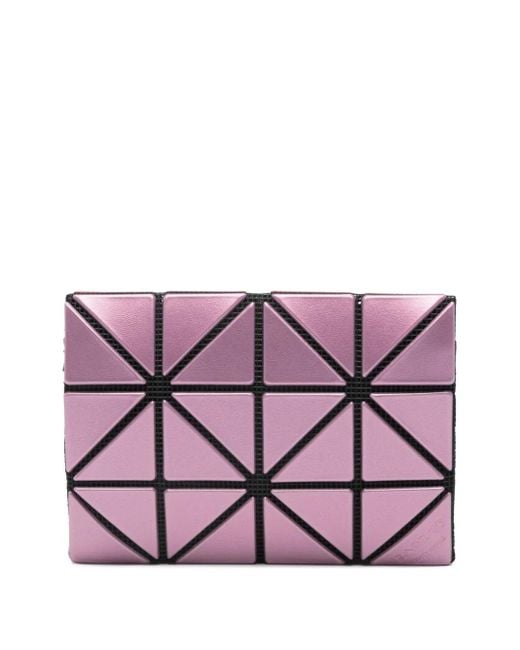 Issey Miyake Portemonnee Met Geometrisch Patroon in het Purple