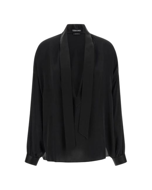 Tom Ford Black Silk Blouse