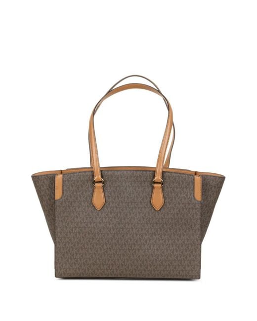 Michael Kors White Large Monogram Tote Bag