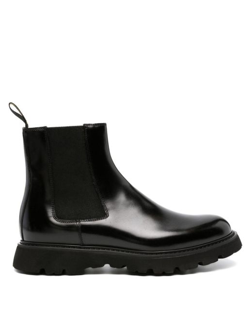 Doucal's Black Patent-leather Chelsea Boots for men