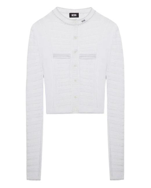 Gcds White Tennis Cardigan
