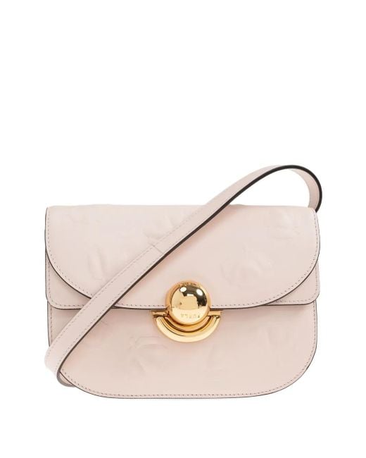 Furla Natural Mini Sfera Umhängetasche mit Prägung