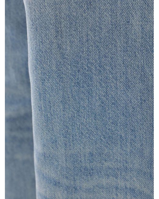 Jean À Patch Logo Haikure en coloris Blue