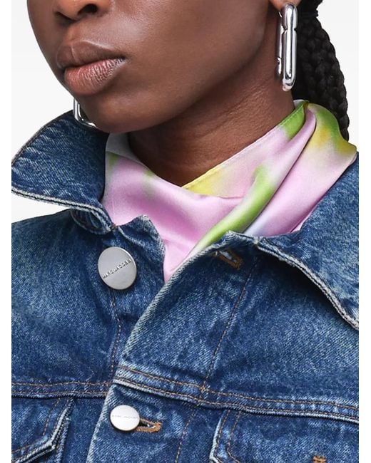 Marc Jacobs Pink Schal Mit Blumenprint