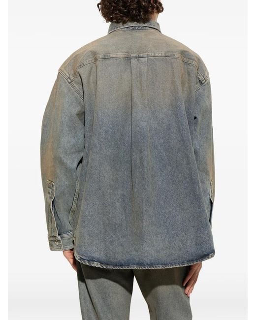 Haikure Gray Nelson Denim Shirt for men