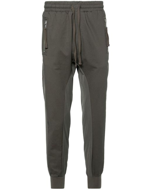 Thom Krom Gray Panelled Drop-crotch Trousers for men