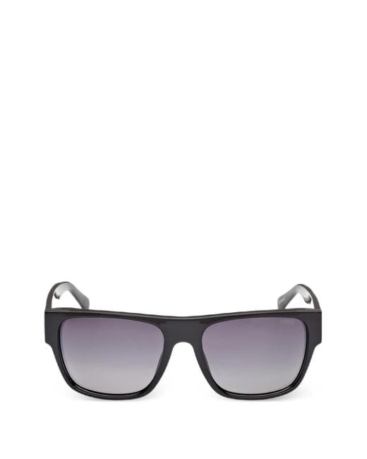 GUESS EYEWEAR Gray Rectangle-Frame Sunglasses for men