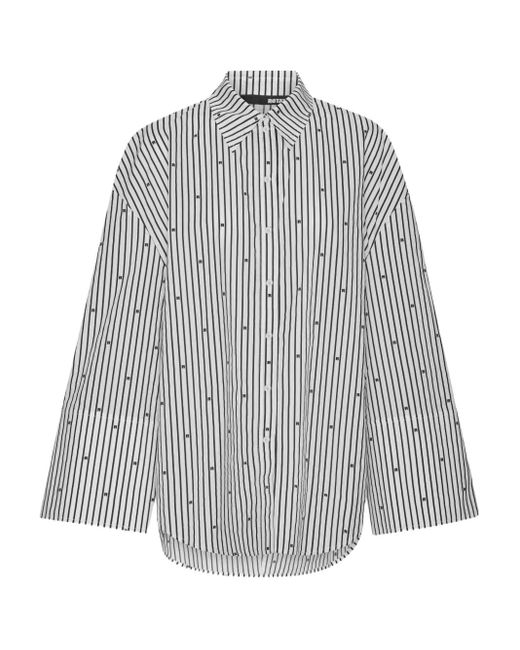 ROTATE BIRGER CHRISTENSEN Gray Gestreiftes Hemd
