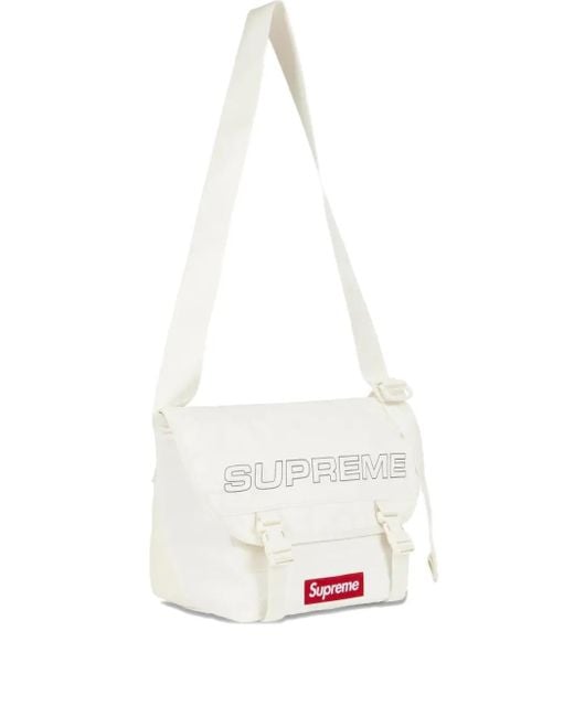 Borsa A Tracolla Denim di Supreme in White da Uomo