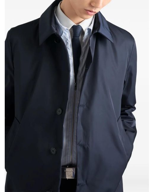 Prada Blue Re-Nylon Blouson Jacket for men