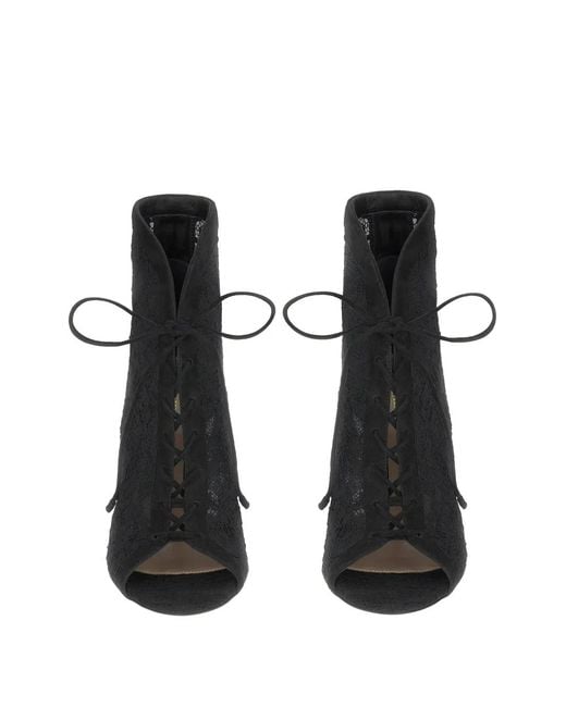 Stivaletti Stringati di Gianvito Rossi in Black