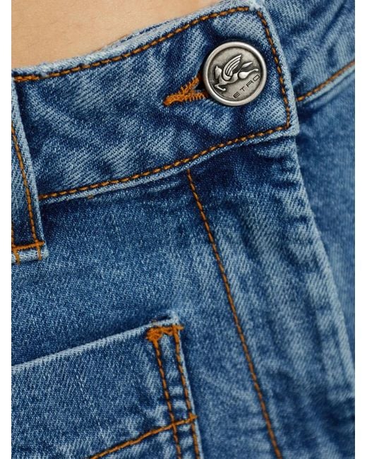 Etro Blue Patch-Pockets Jeans