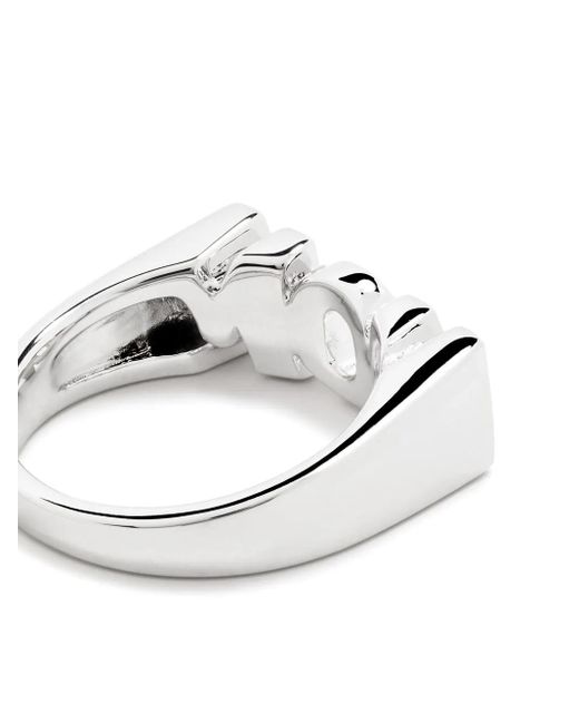 Maria Black White Mom Crystal-Embelished Ring