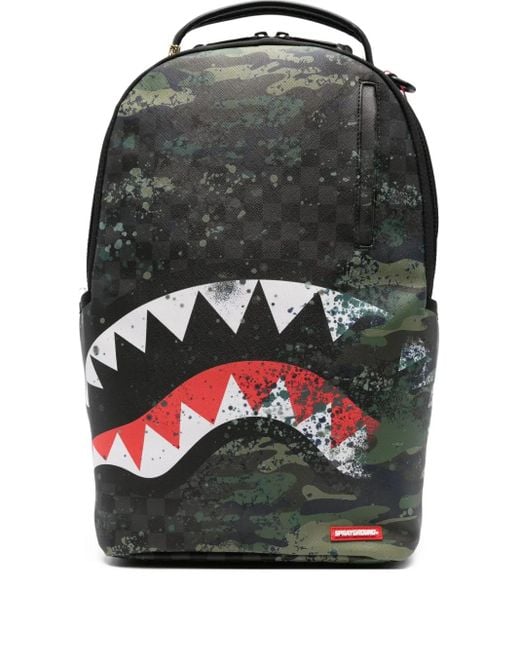 Sprayground Gray Camo Splash Backpack for men