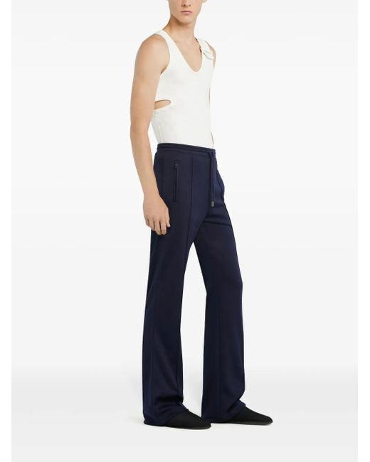 Courreges Blue Interlock Track Pants for men