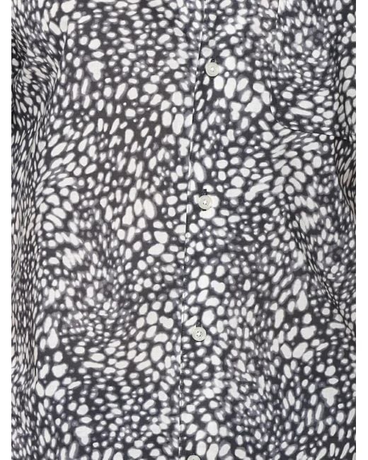 Michael Kors Stingray-Print Camp-Collar Shirt for men