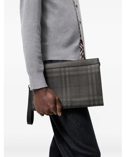 Burberry Black Pochette Zippée City Check for men