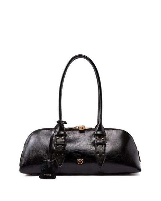 Pinko Black Escape Bag Horizontal Large Handbag