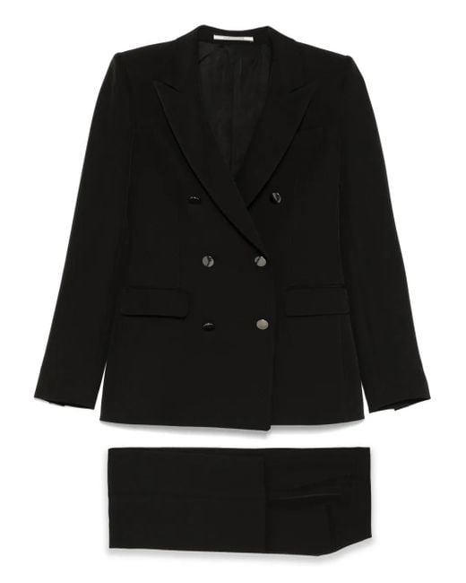 Tagliatore ピークドラペル ダブルスーツ Black
