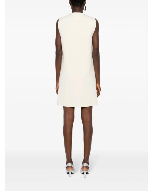Jil Sander White Sleeveless Mini Dress