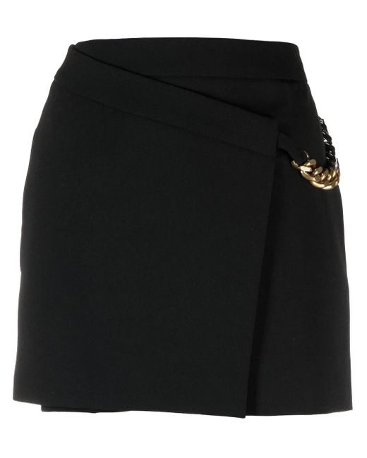 Stella McCartney Black Falabella Chain-Link Mini-Skirt