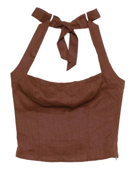 Reformation Brown Malika Oberteil