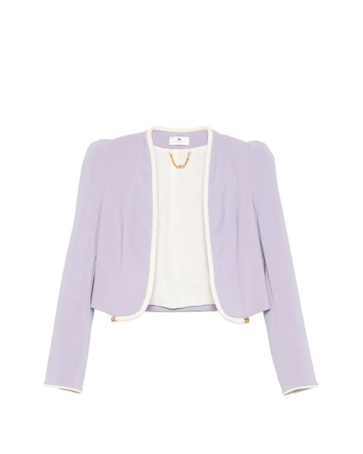 Elisabetta Franchi Purple Jacket