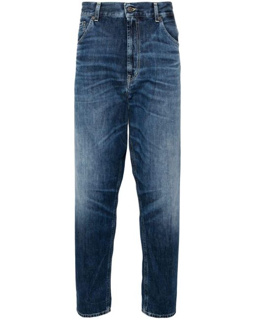 Dondup Halbhohe Paco Tapered-Jeans in Blue für Herren