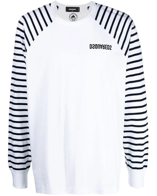DSquared² White Long-Sleeve T-Shirt for men