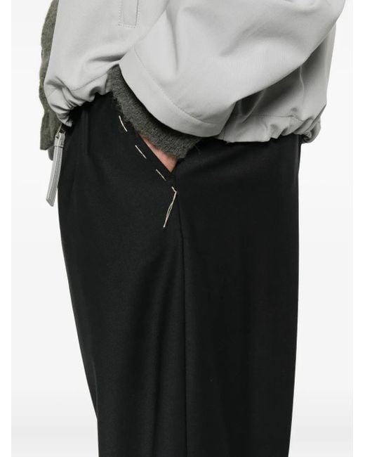 Myths Black Pleated Trousers for men