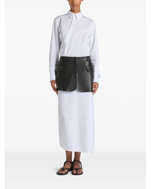 Ports 1961 White The Chemisier Shirt Dress