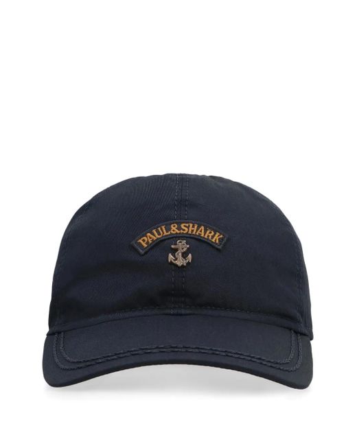 Paul & Shark Blue Logo-Patch Baseball Cap for men