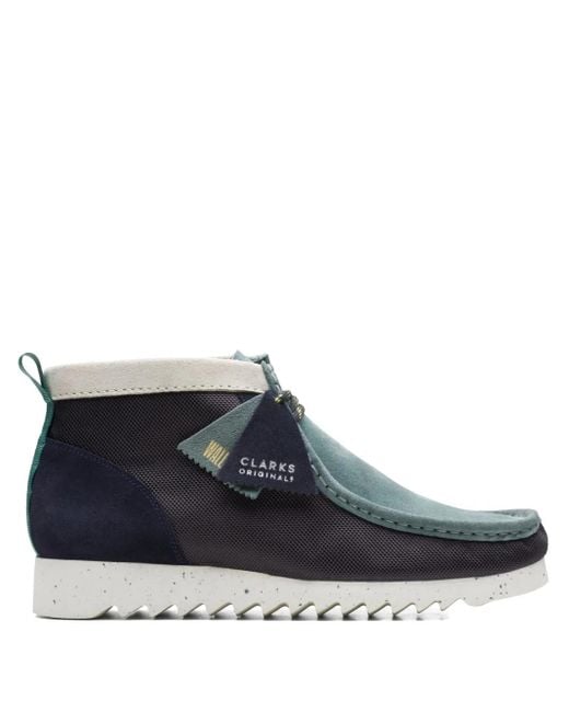 Clarks Blue Ftre Desert Boots for men