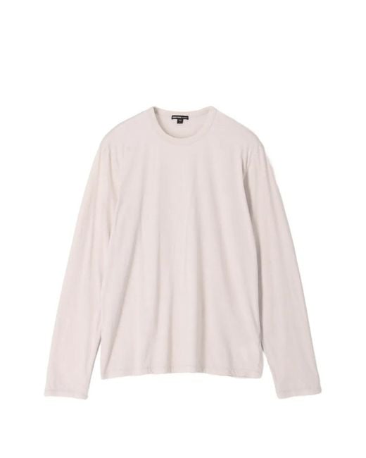 James Perse Pink Luxe Lotus Long-Sleeve T-Shirt for men