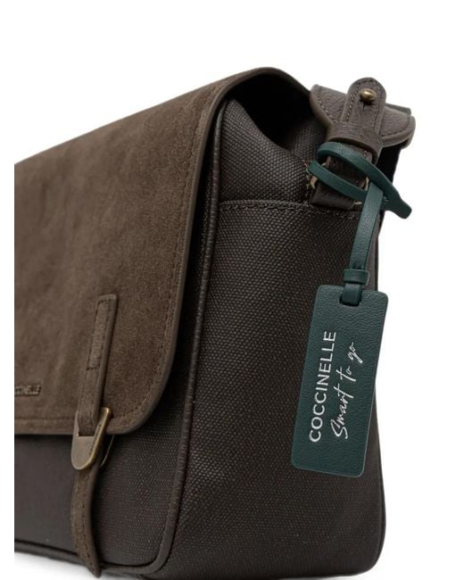Coccinelle Brown Smart To Go Campus Messenger Bag for men