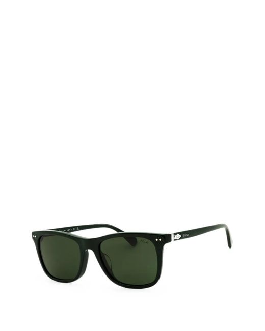 Polo Ralph Lauren Green Rectangular-Frame Sunglasses for men
