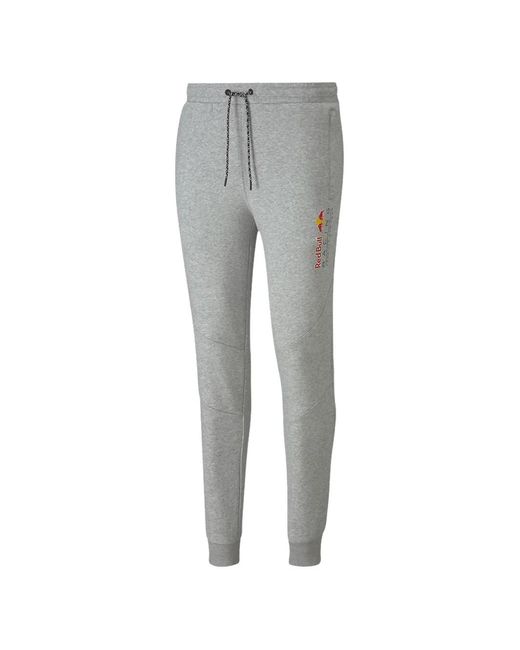 PUMA Gray X Bull Racing Logo-Print Track Pants for men