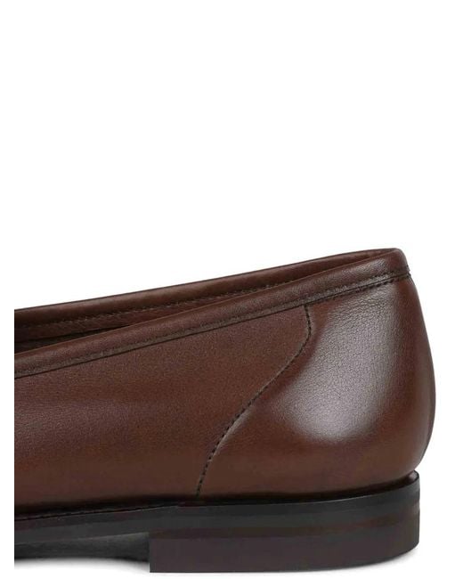 Crockett and Jones Brown Mocassins Harvard 2 En Cuir for men