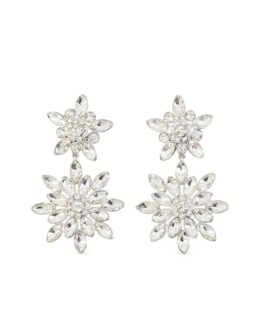 Self-Portrait White Star-Shaped Earrings