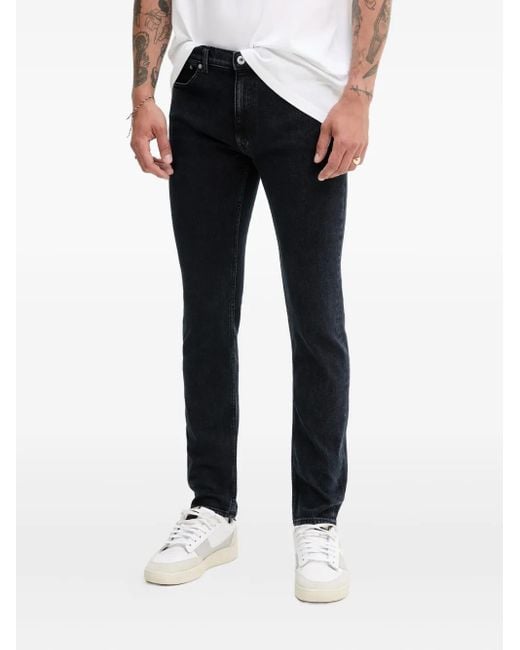 Jean À Patch En Cuir HUGO pour homme en coloris Blue