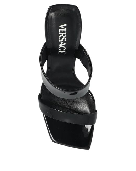 Versace Black V2025 Sandals