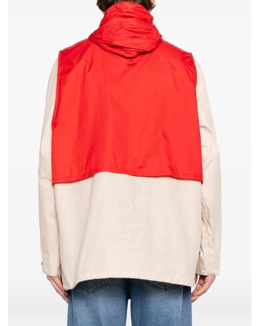 Barbour Red X Kaptain Sunshine Colour-Block Coat for men