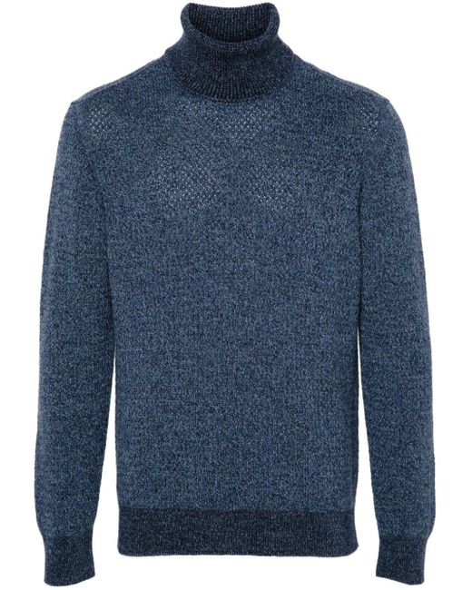 D4.0 Blue Wool Sweater for men