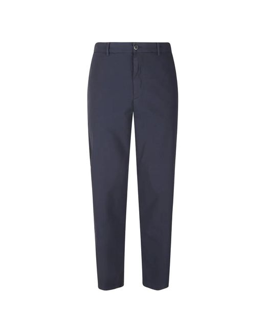 Barena Blue Pantalon Évasé À Boutonnière for men