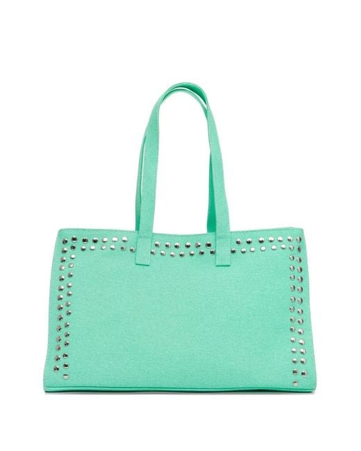 GIMAGUAS Green Medium Cotton Shopper Bag
