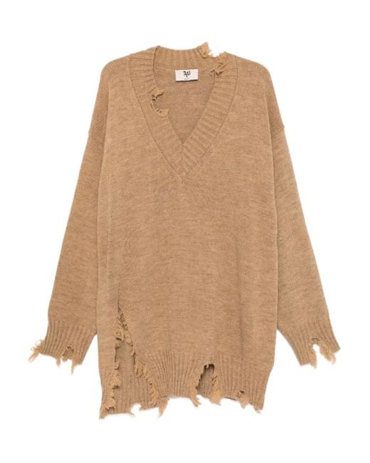 Pull À Effet Usé Aniye By en coloris Natural