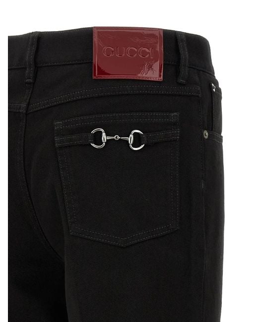 Gucci Morsetto Cropped Broek in het Black voor heren