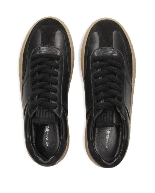 Kennel & Schmenger Black Suede Panelled Sneakers
