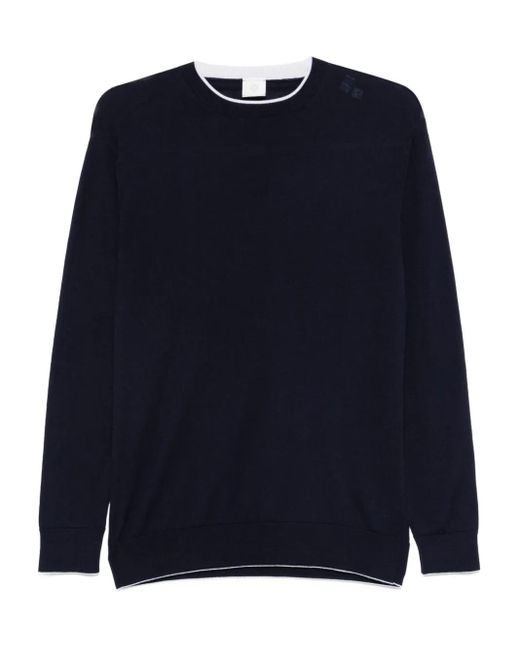 Eleventy Blue Round-Neck Sweater for men