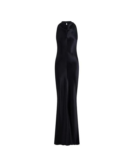 12 STOREEZ Black Zaha Halterneck Dress